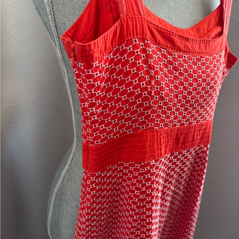 Tory Burch Vibrant Orange Fabric - Picture 4 of 7